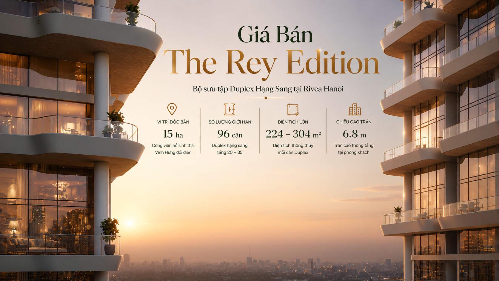 Giá The Rey Edition: Bảng Giá Duplex Rivea Reisedences