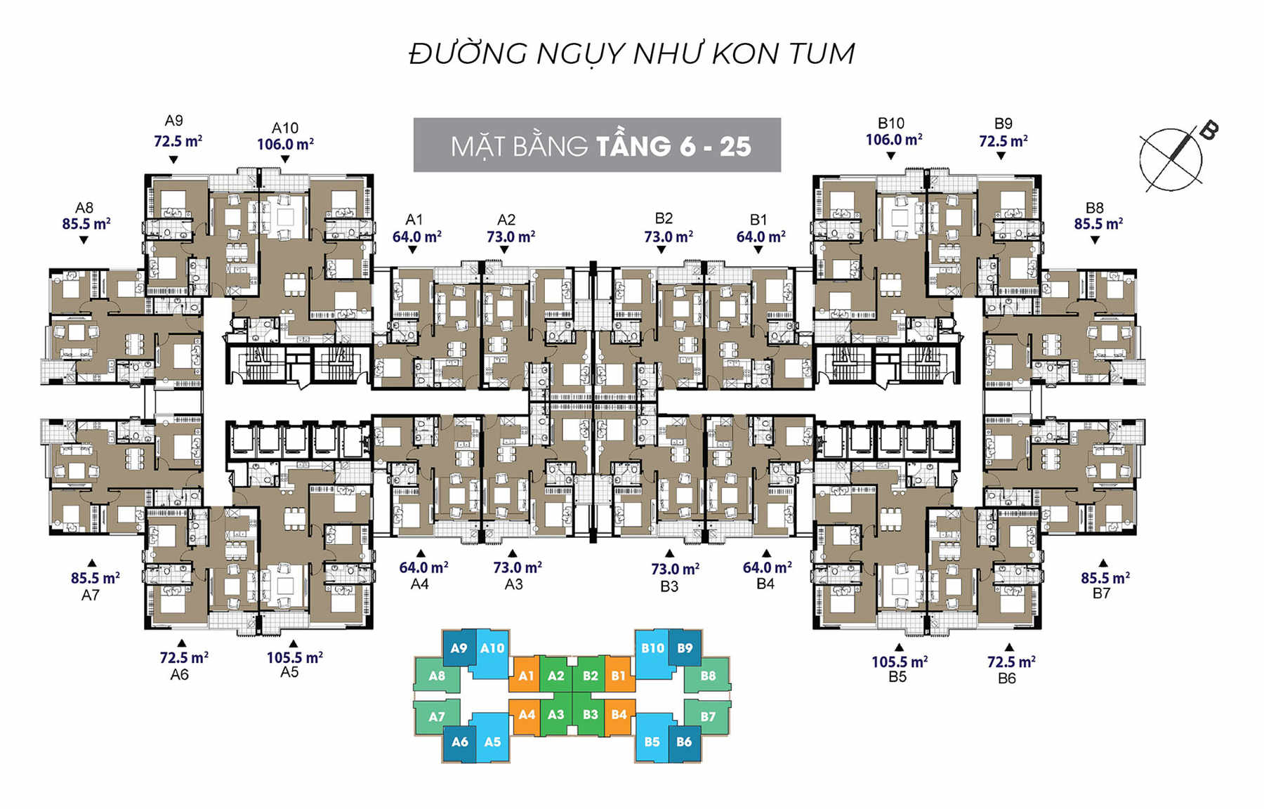 Mặt bằng The Legend 109 Nguyễn Tuân