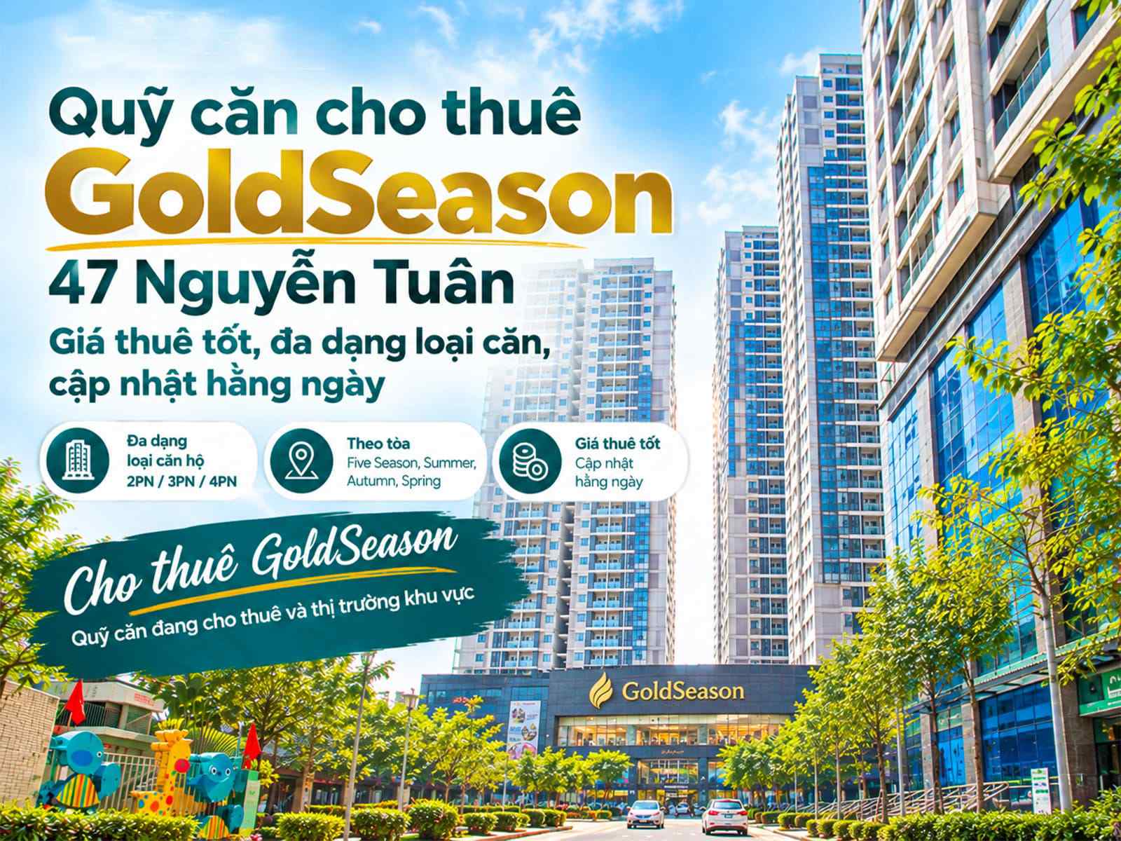 Cho thuê GoldSeason 47 Nguyễn Tuân