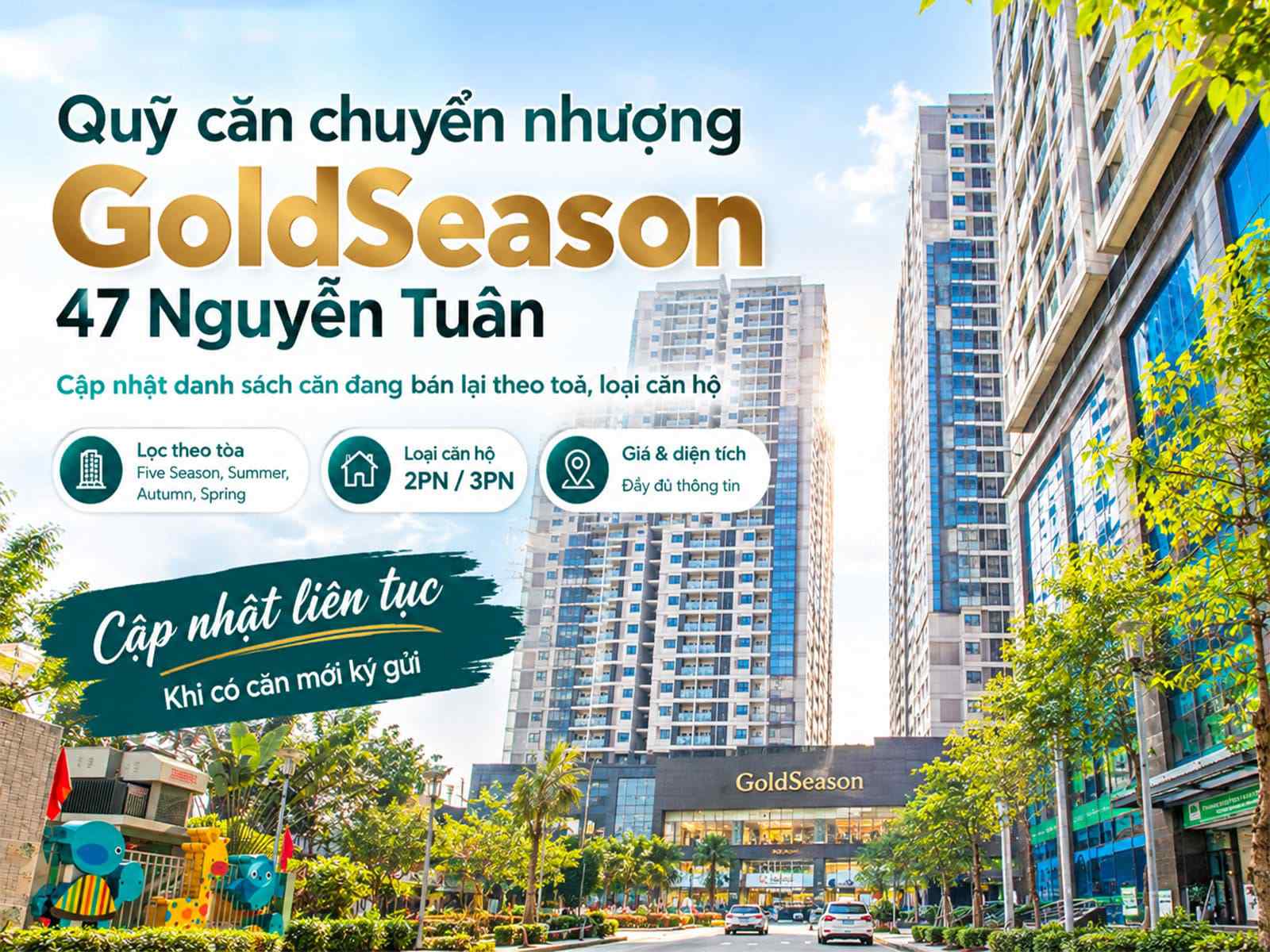 Chuyển nhượng GoldSeason 47 Nguyễn Tuân