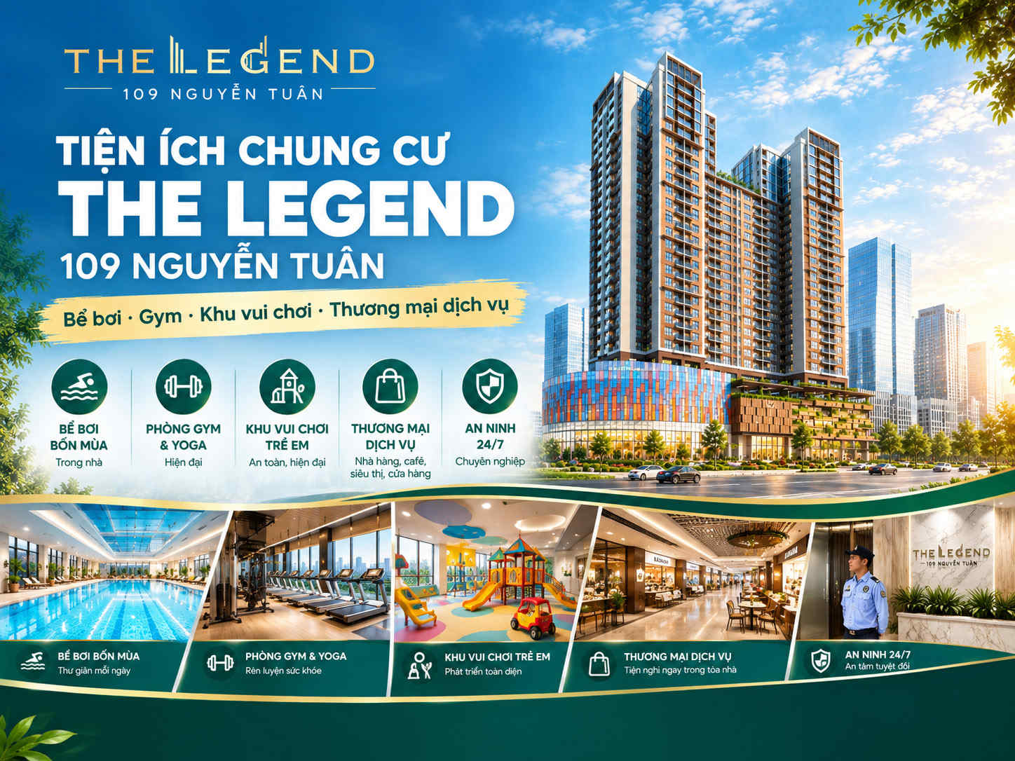 Tiện ích chung cư The Legend 109 Nguyễn Tuân