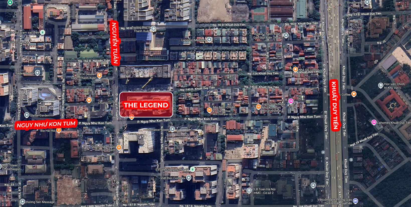vị trí chung cư The Legend 109 Nguyễn Tuân