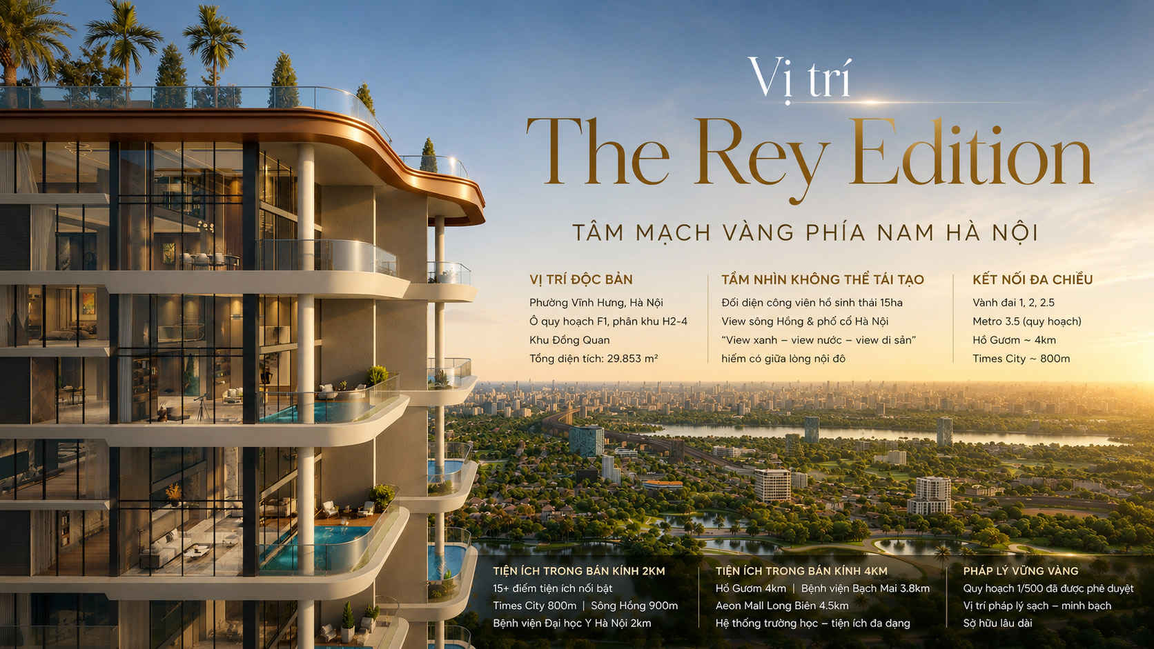 Vị Trí The Rey Edition: Tâm Mạch Vàng Phía Nam Hà Nội