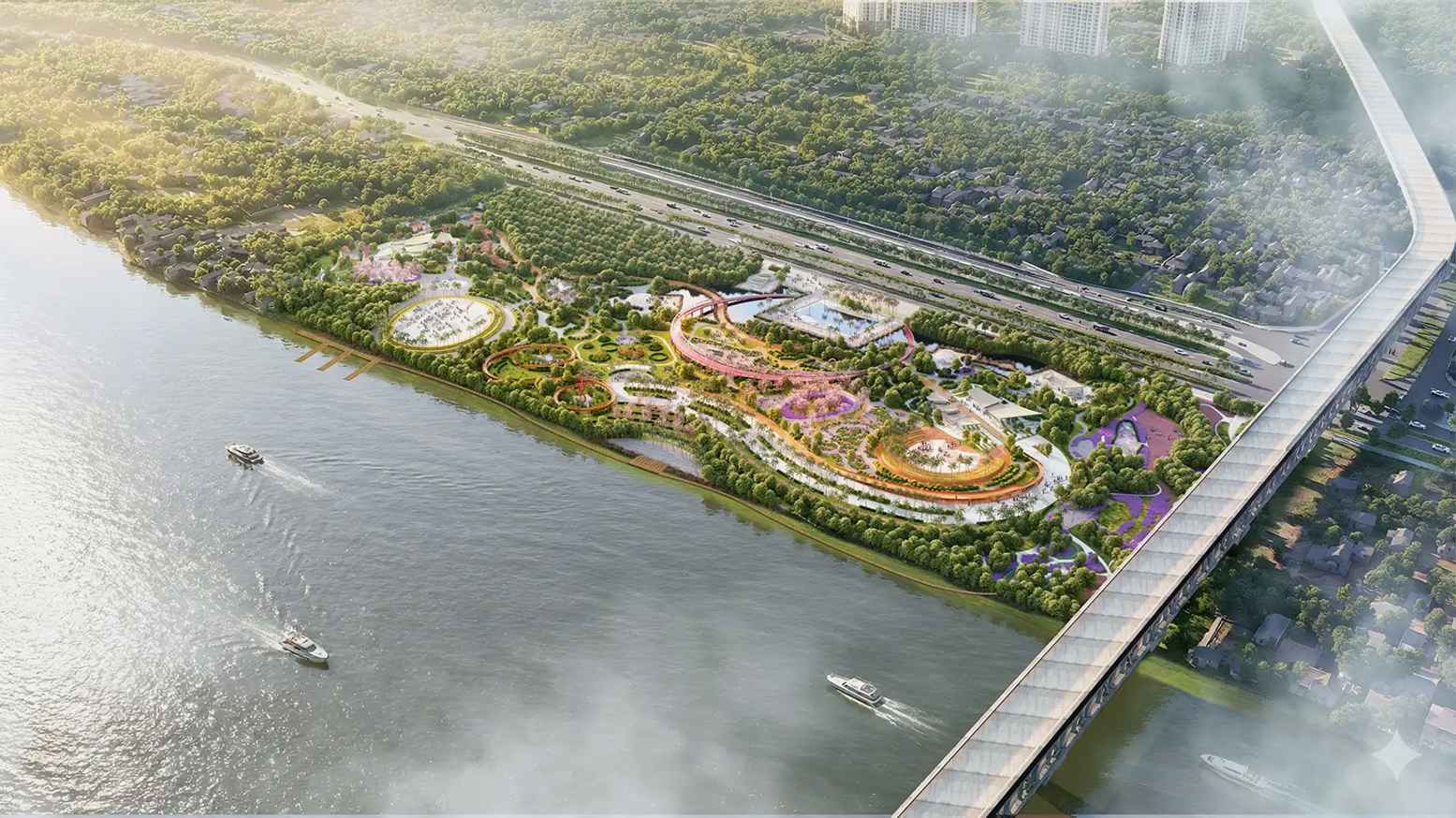 tiện ích Sunshine River Park - công viên phú thượng