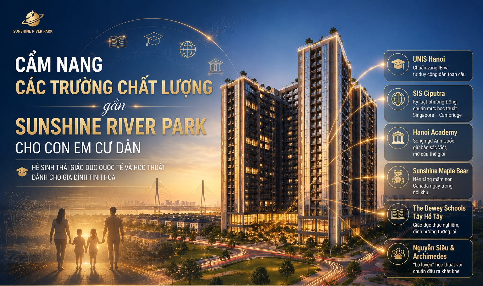 Cẩm nang các trường chất lượng gần Sunshine River Park cho con em cư dân.